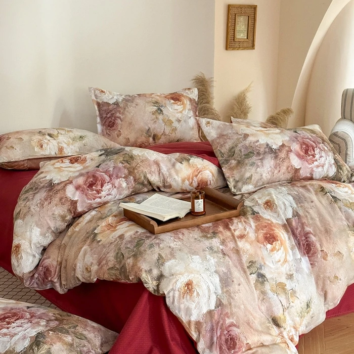 【新品棉绒】秋冬加厚斜纹磨毛保暖柔软贴肤四件套秋冬季套件学生