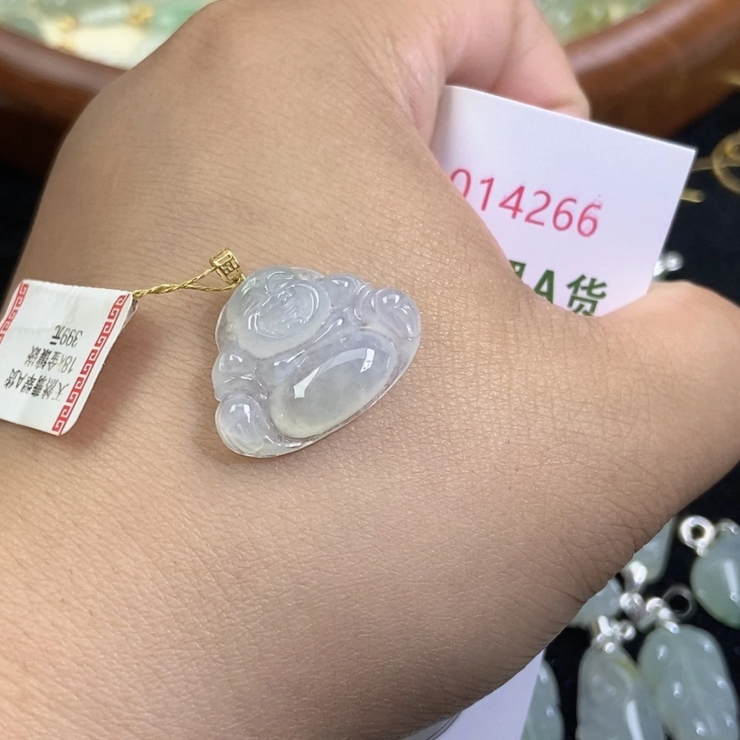 翡翠未镶嵌颈饰天然