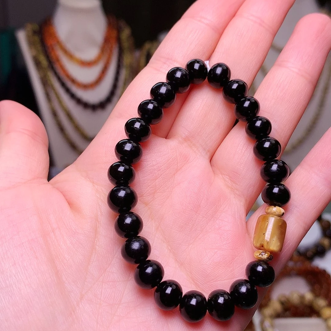 琥珀未镶嵌裸石8/纯翳满天星-829