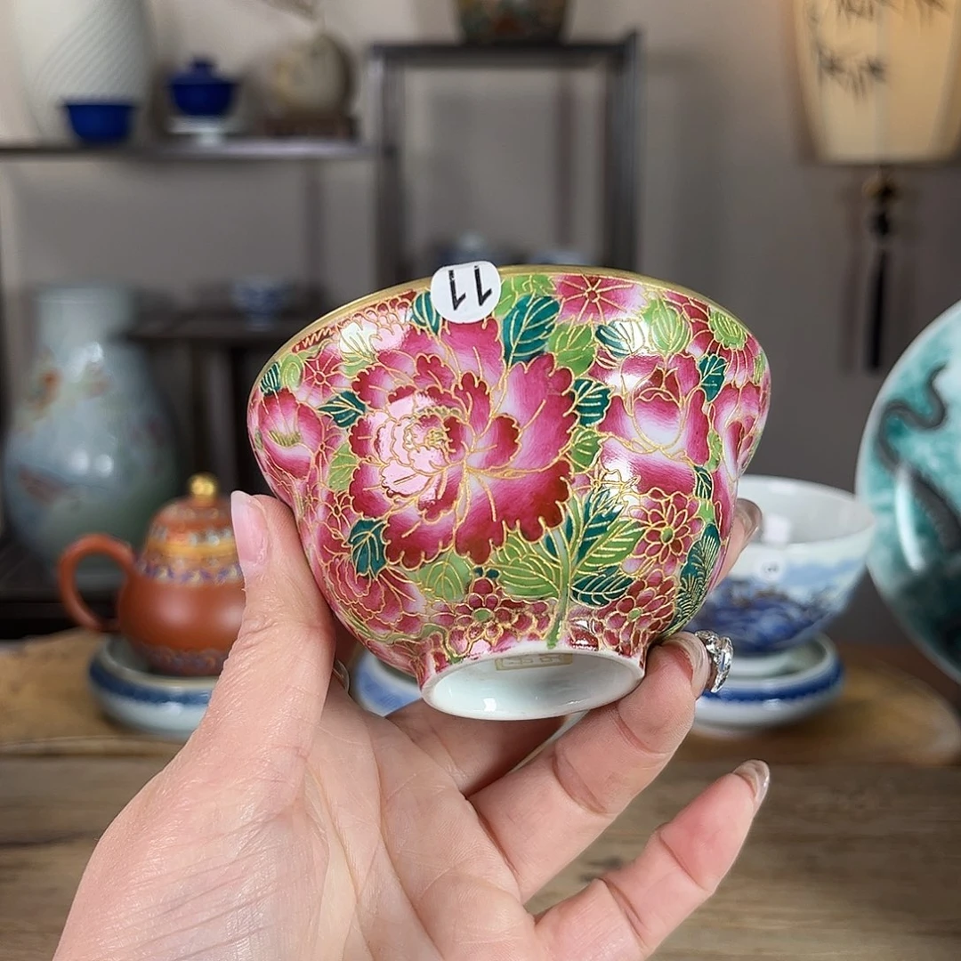 杯景德镇陶瓷柴烧多人