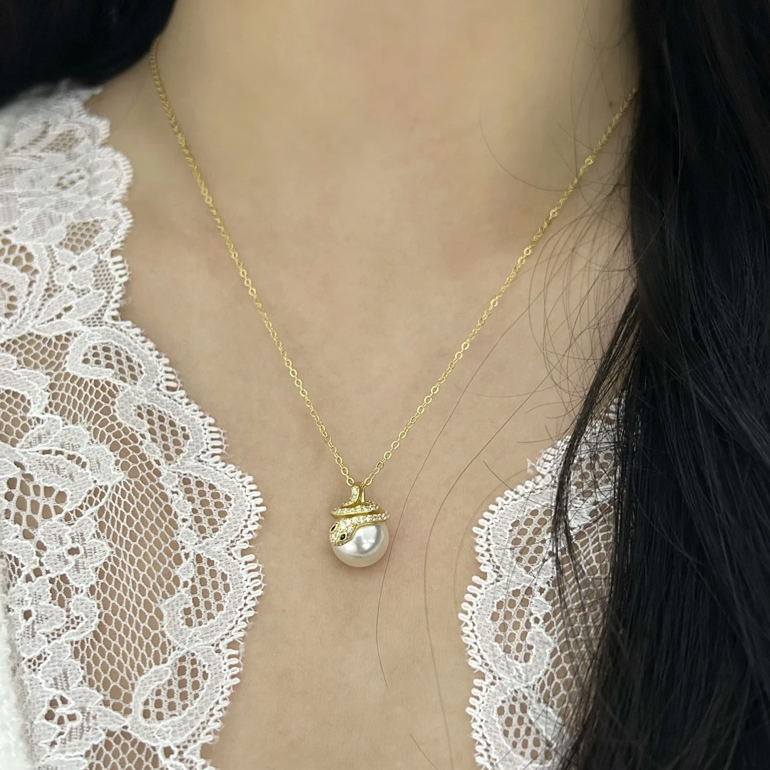 链子925银 【灵蛇护珠】本命年轻奢精致小众设计锁骨链时尚百搭项链