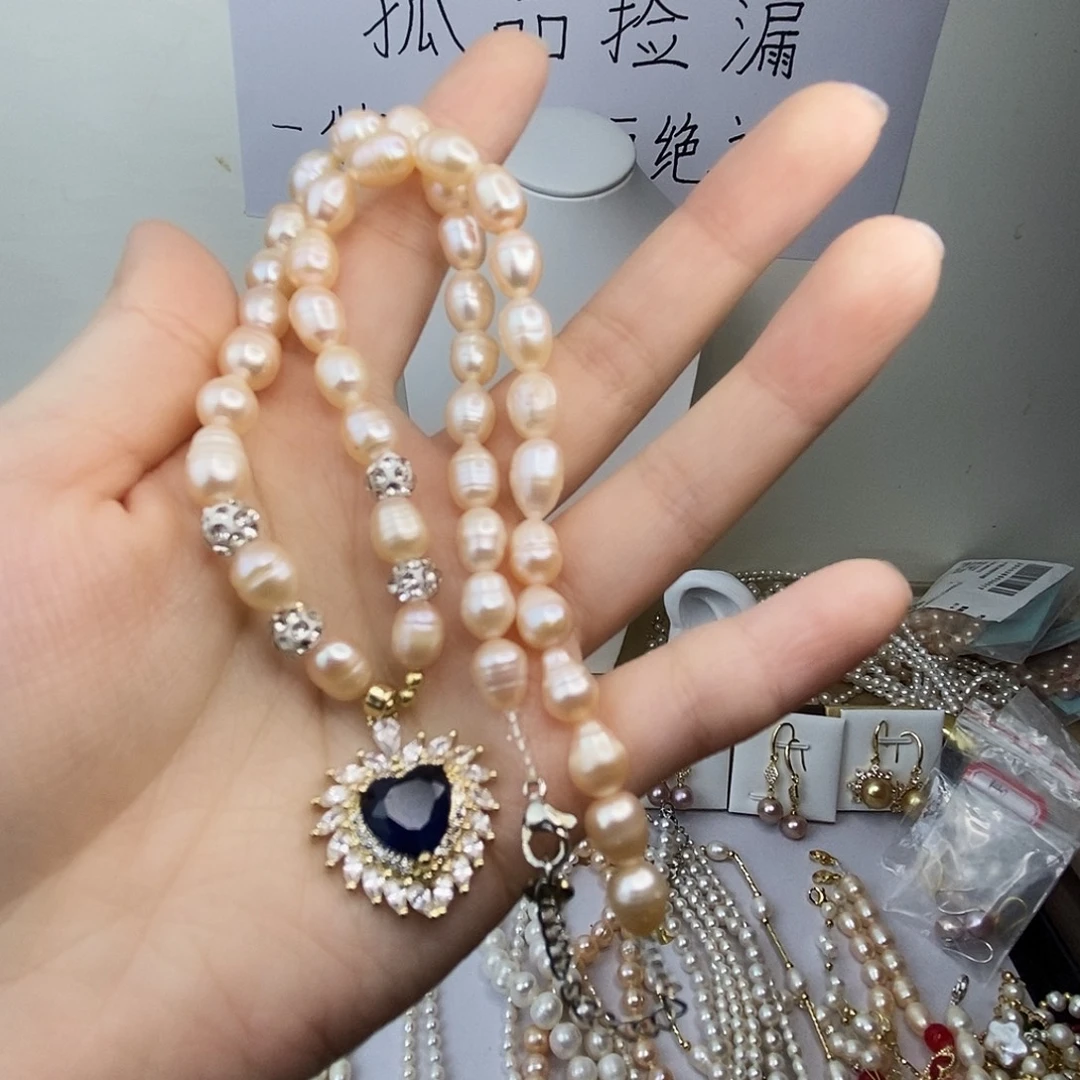 淡水珍珠合金项链