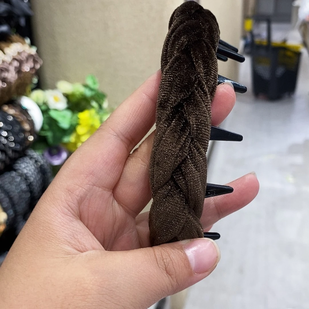 布艺铁合金编织发箍