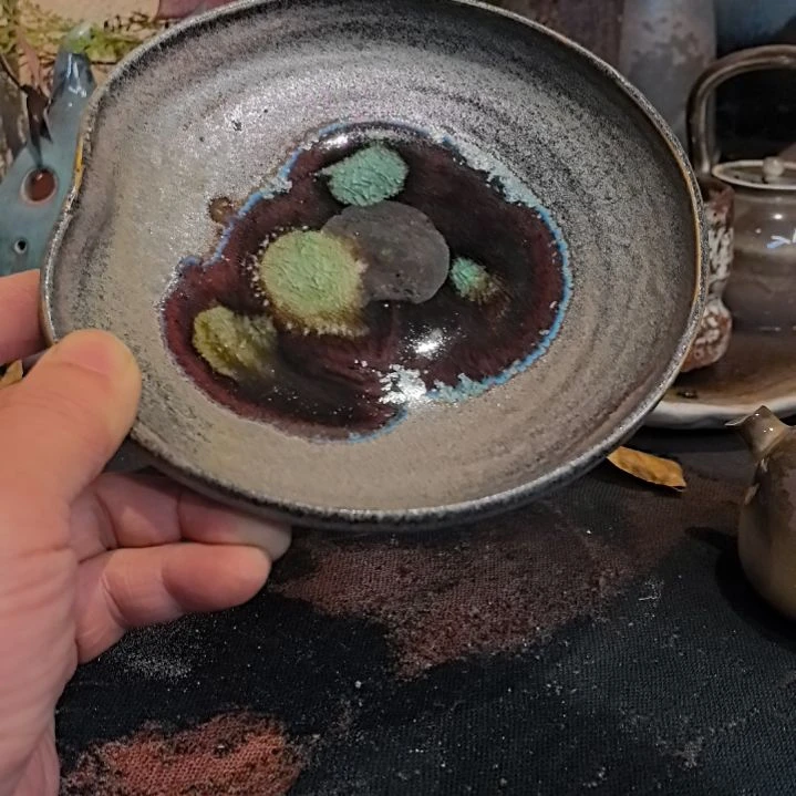 陶摆件手工高温原矿窑变新品福利