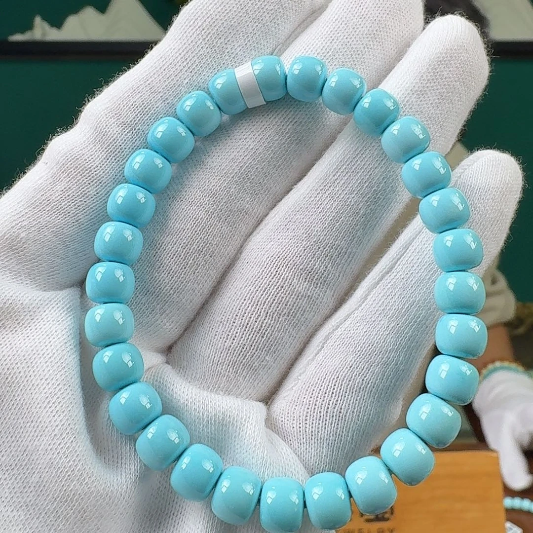 绿松石未镶嵌珠宝奇石卡7.8