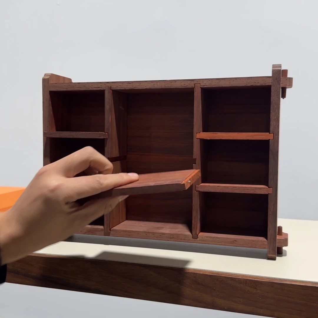 端景台紫檀木类血檀收纳盒