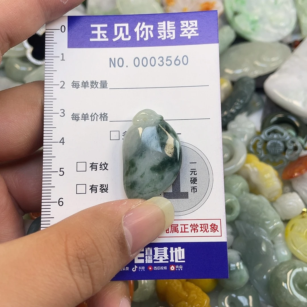 翡翠未镶嵌吊坠(不含链)