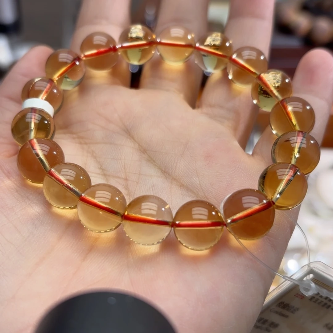 未镶嵌手链水晶暴力黄11.8