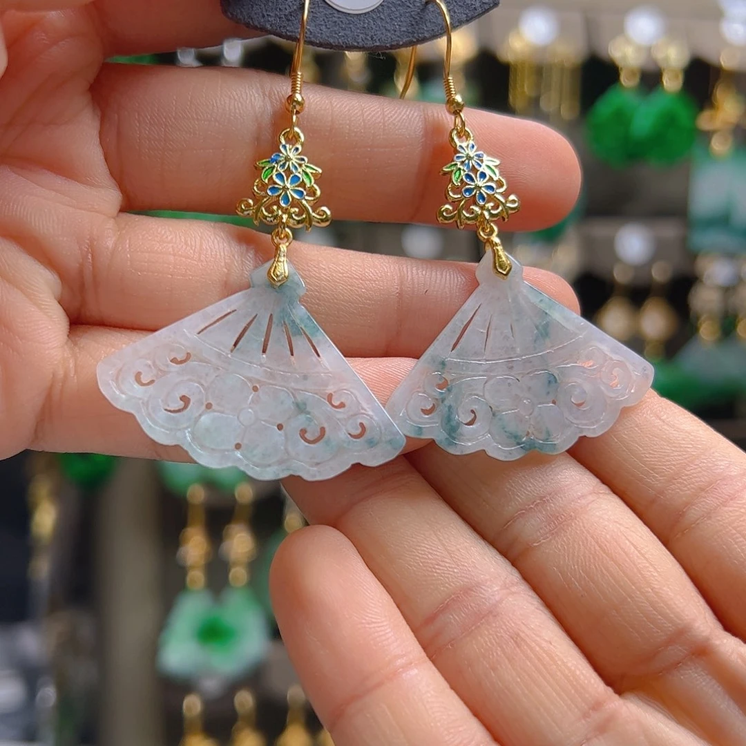 未镶嵌翡翠耳饰翡翠