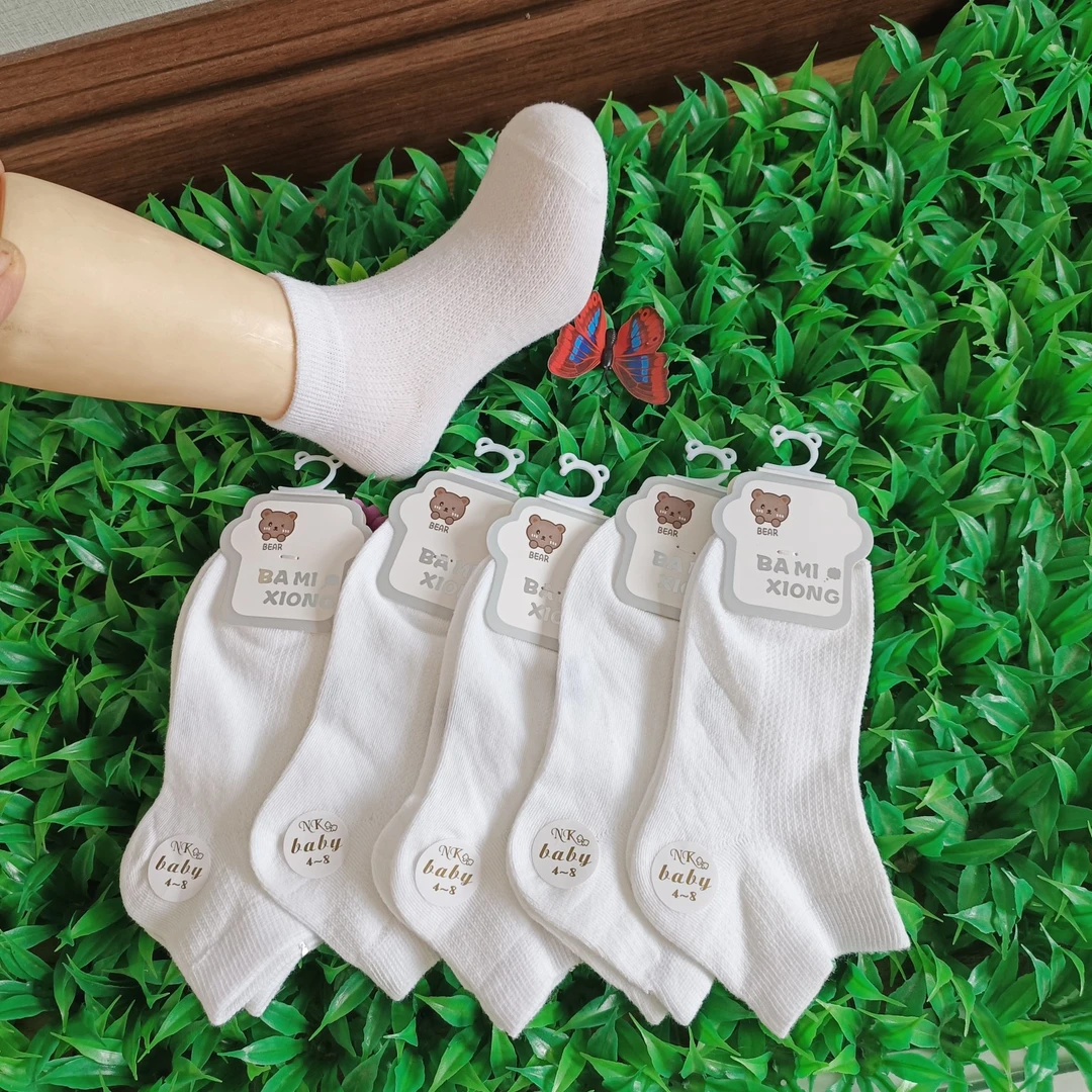 儿童网面 小白袜 六一必备男女童同款网面白色船袜