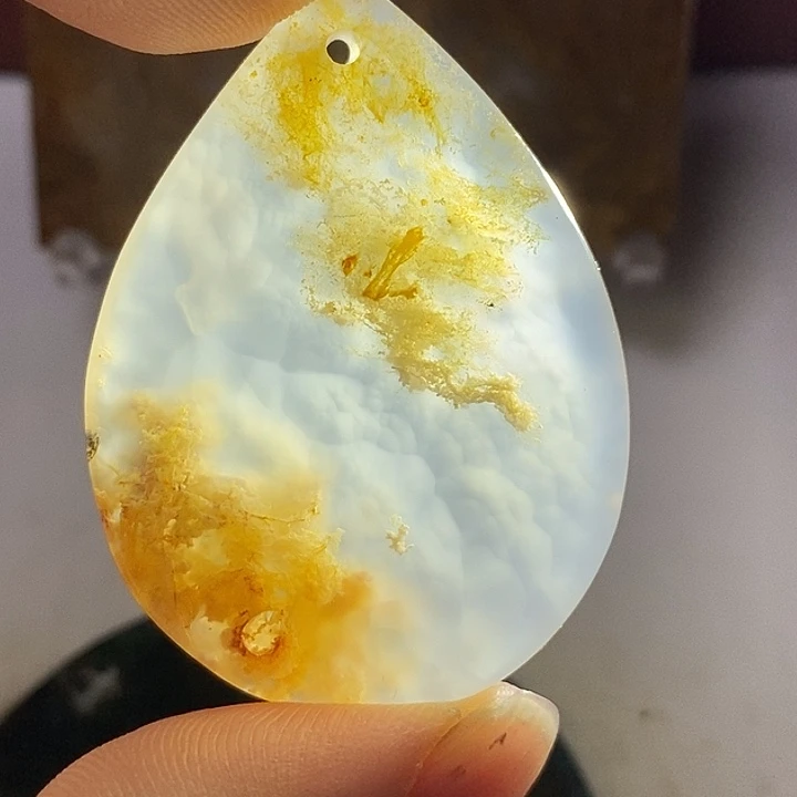 烧***饮玛瑙/玉髓未镶嵌颈饰