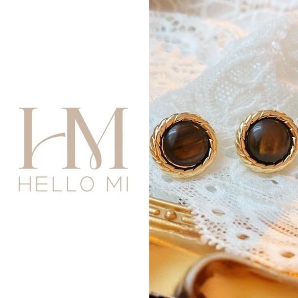 合金耳饰 中古vintage复古耳环时尚气质耳钉小众轻奢个性ins简约