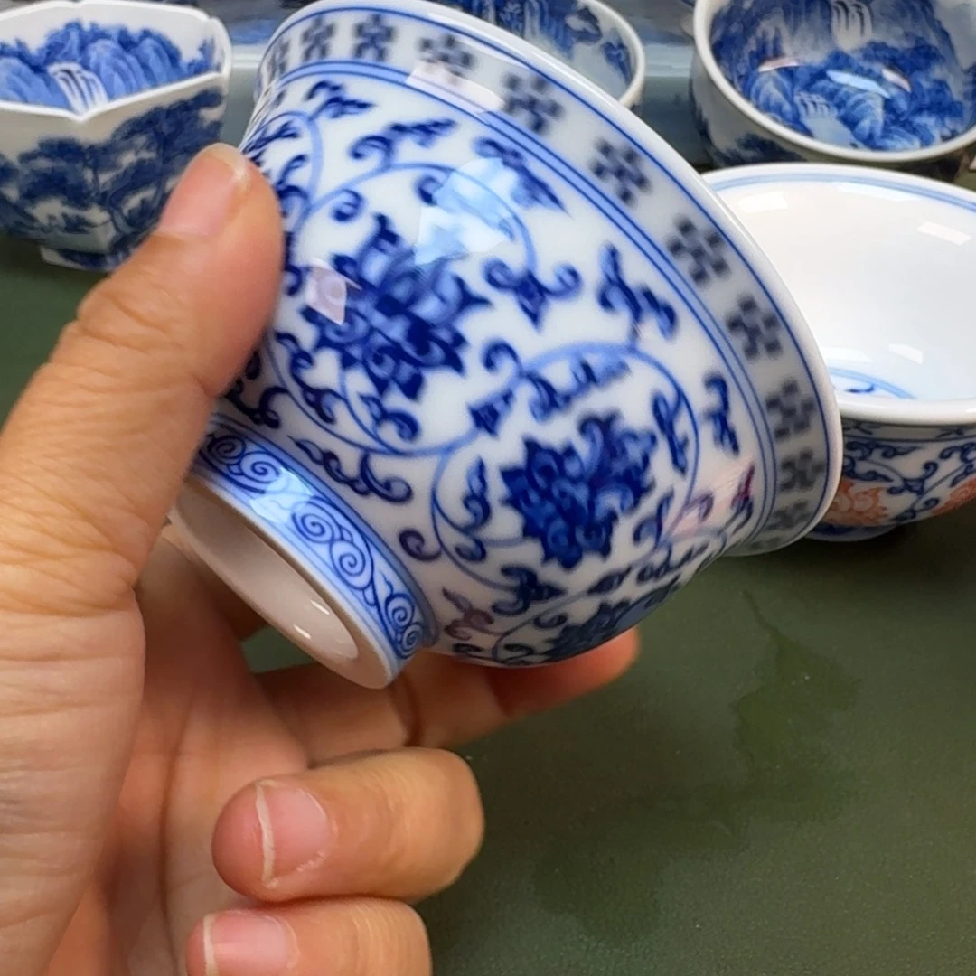 陶景德镇纯手绘茶具圆圆216