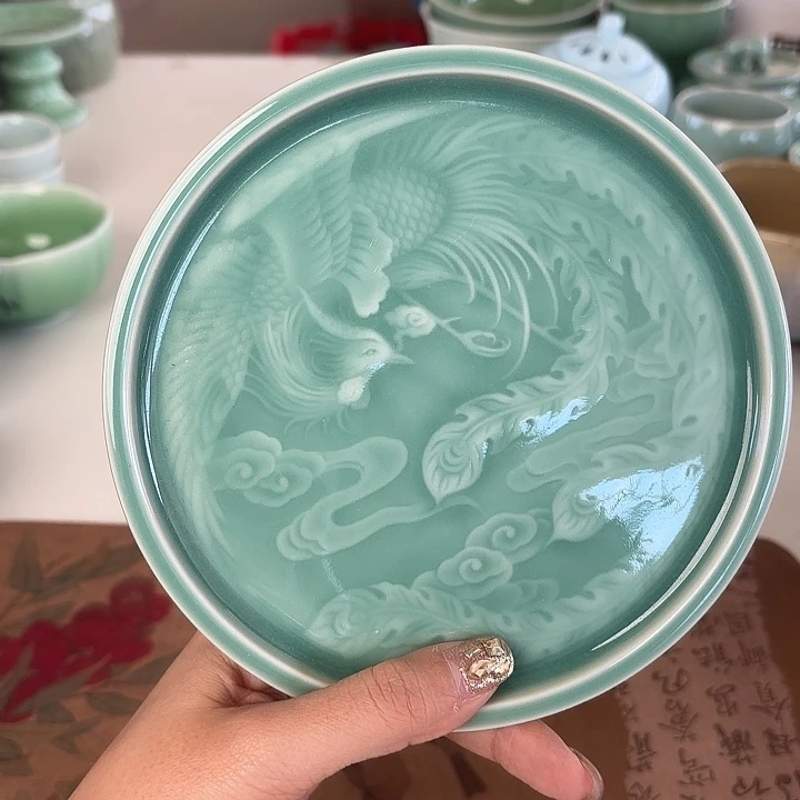 龙泉云间青瓷小米茶器