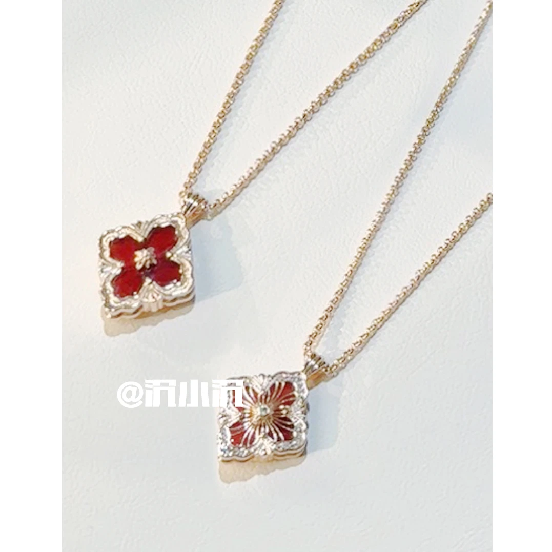 铜合金项链 【双面红布布项链BQ11】精致简约气质百搭轻奢项链