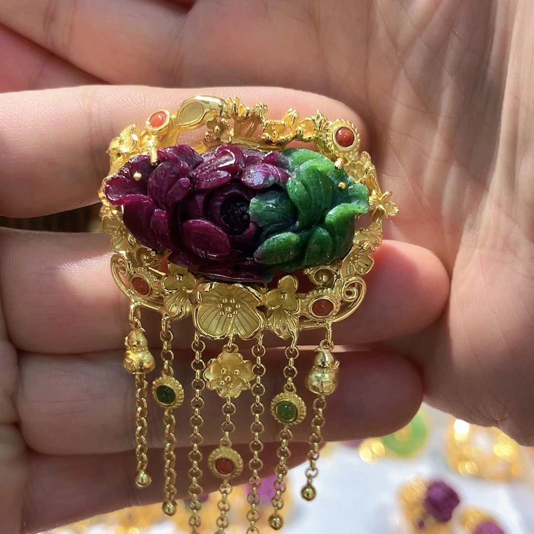 锦纶非金属戒指红宝