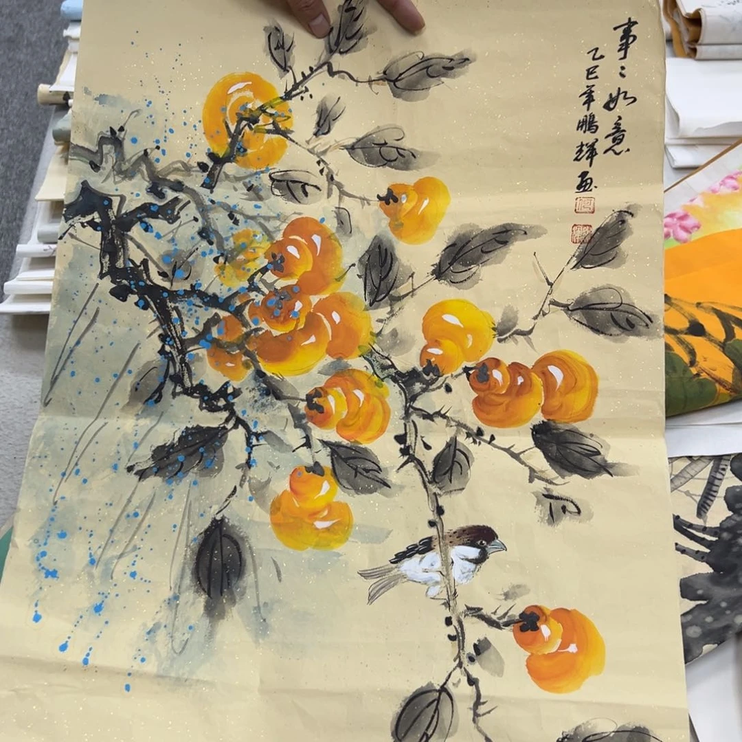 国画纯手绘字画宣纸