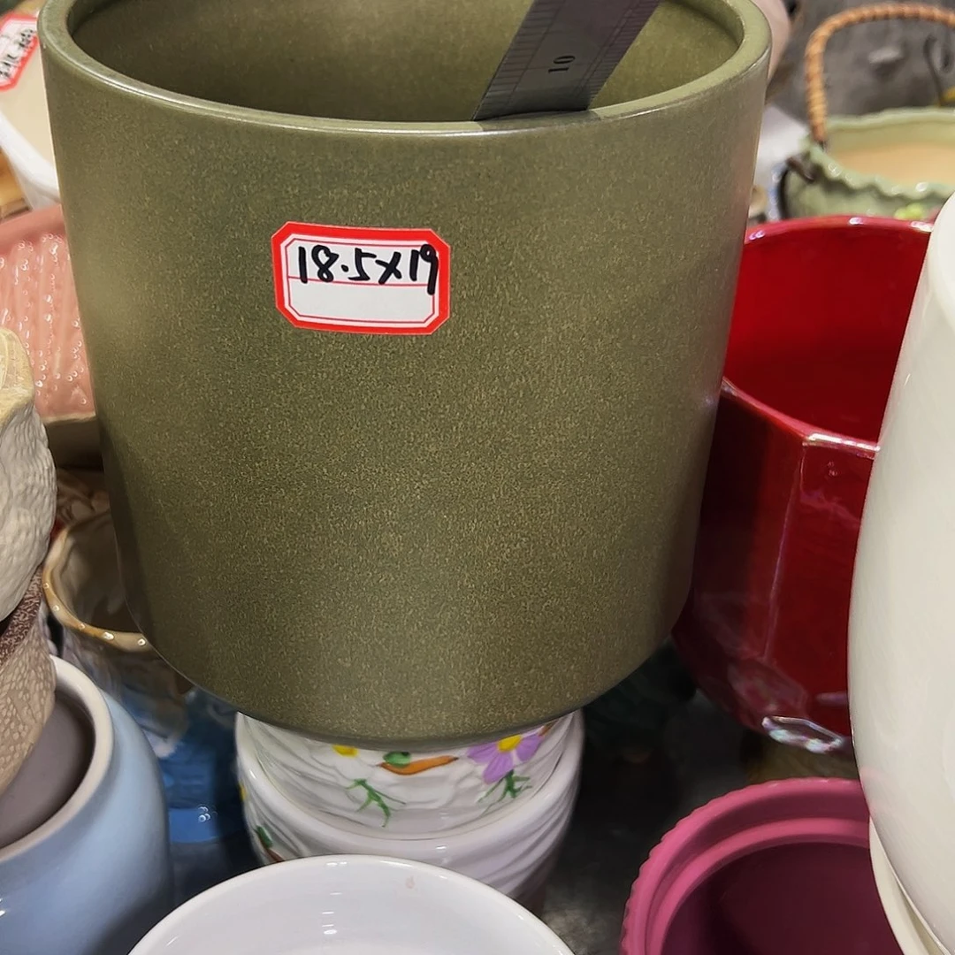 外贸尾单陶瓷花盆凑大10米包邮