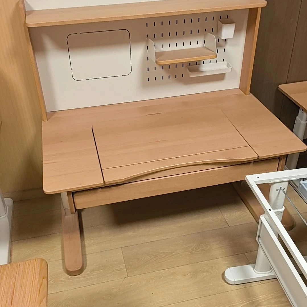 木进口山毛榉原木儿童升降学习桌1.2米*0.71米