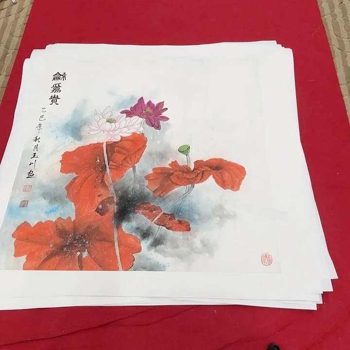 国画花鸟等图案和造型各有