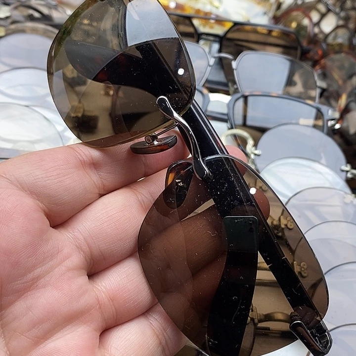 分体款天然水晶石头眼镜