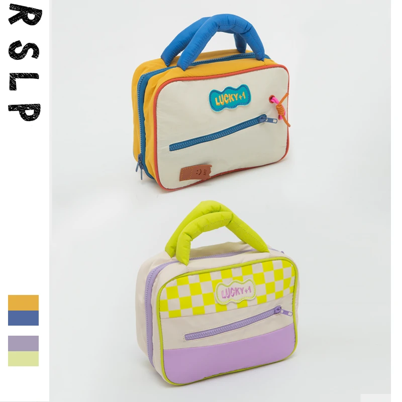 若素良品正版原创可爱撞色大容量化妆洗漱品收纳包袋便携旅行出游