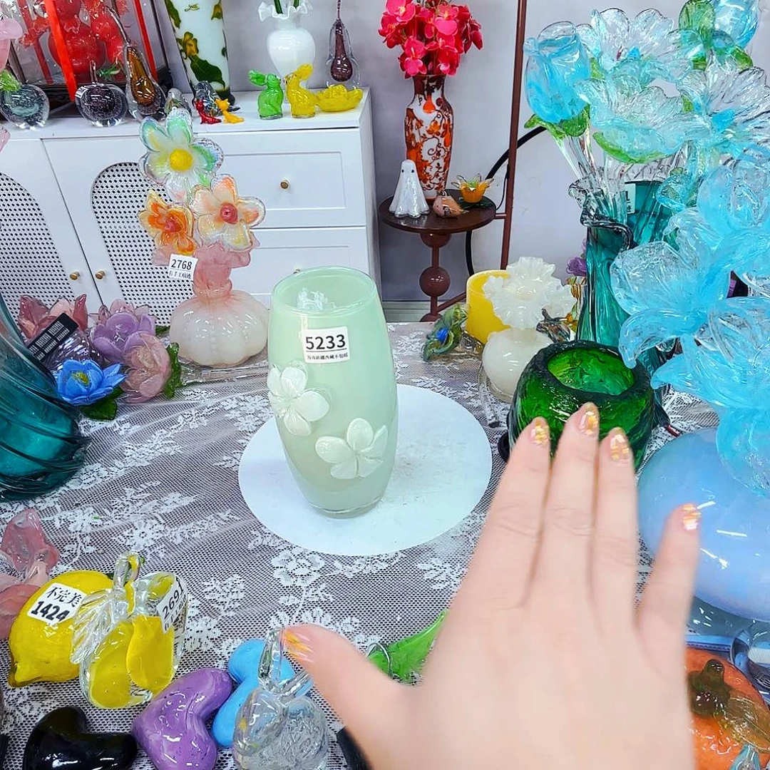 5233 琉璃花瓶花器艺术品