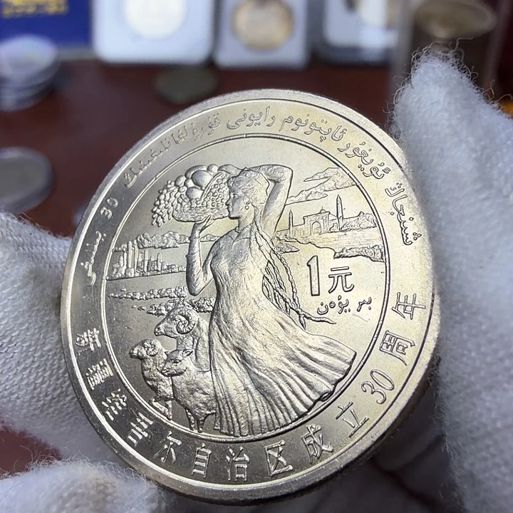 其他普通金属新疆纪念币一枚