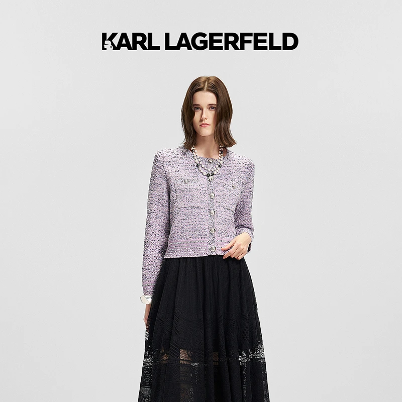 【欧若风】KARL LAGERFELD2025春季新款针织开衫老佛爷M21E2225