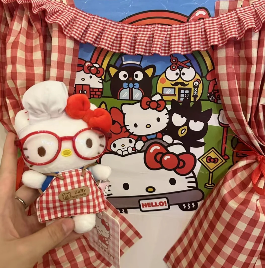 正版hellokitty包包挂件可爱玩偶毛绒钥匙扣公仔挂饰diy生日礼物