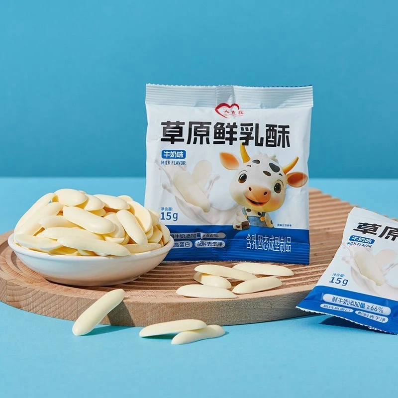内蒙古草原鲜乳酥烤鲜奶条烤奶皮脆片儿童孕妇奶制品零食15g/袋
