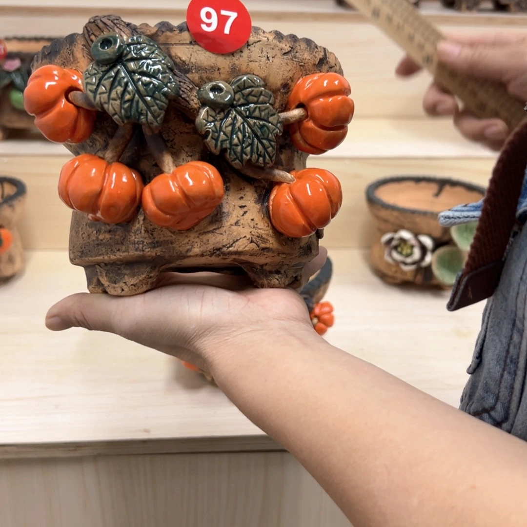 紫砂花盆97号内口14外高12