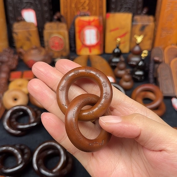 枣木雷枣老料刻十字