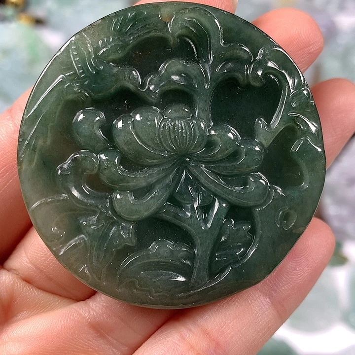 颈饰未镶嵌翡翠花开富贵福利有棉感福利