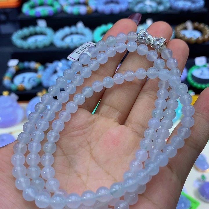 翡翠未镶嵌手链翡翠5+