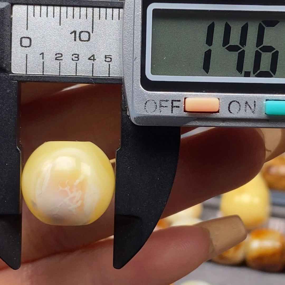 未镶嵌琥珀戒指苹果珠