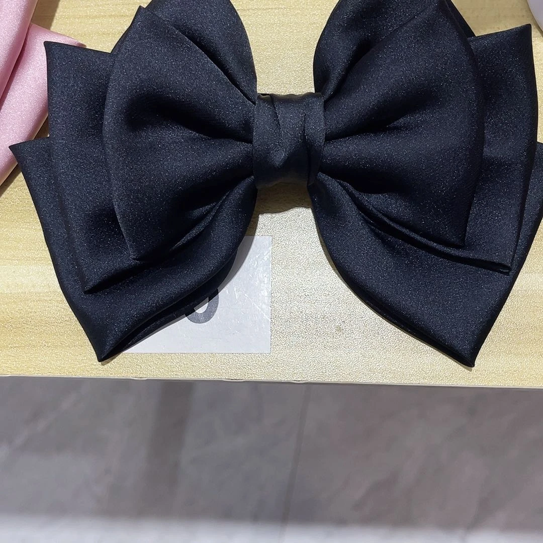 皮质铁合金蝴蝶结发夹