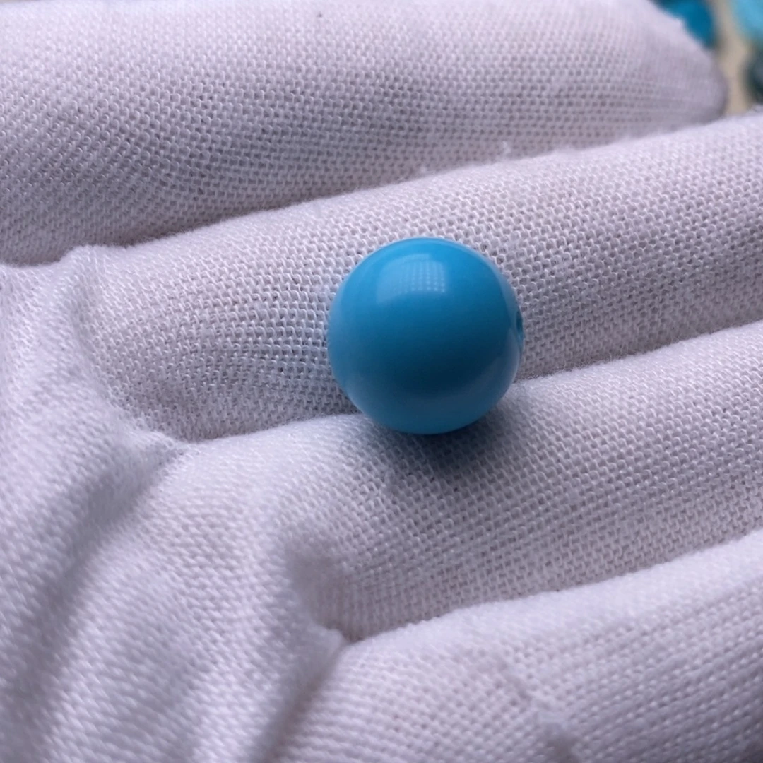 绿松石未镶嵌绿松石圆珠13.8