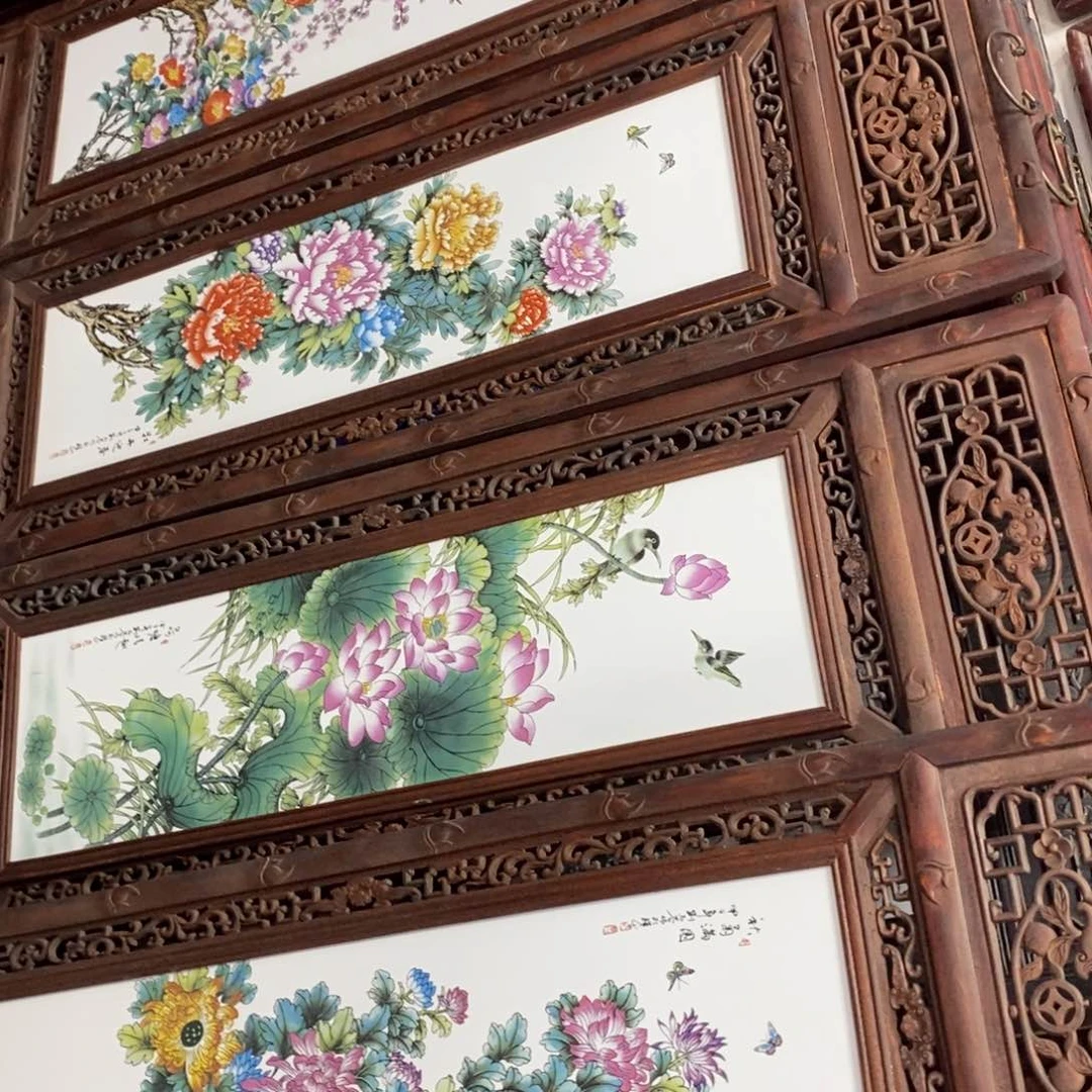 瓷片1.2米*37厘米景德镇瓷板画柴窑烧制