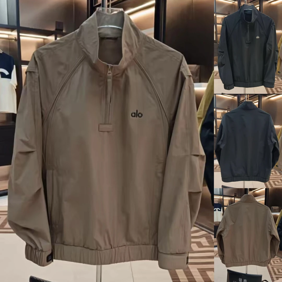 秋季新款简约拼接立领夹克男士高级感轻奢时尚百搭休闲外套上衣