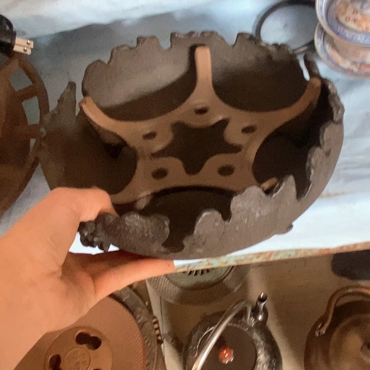 蜜安罐瓷香炉锡茶则