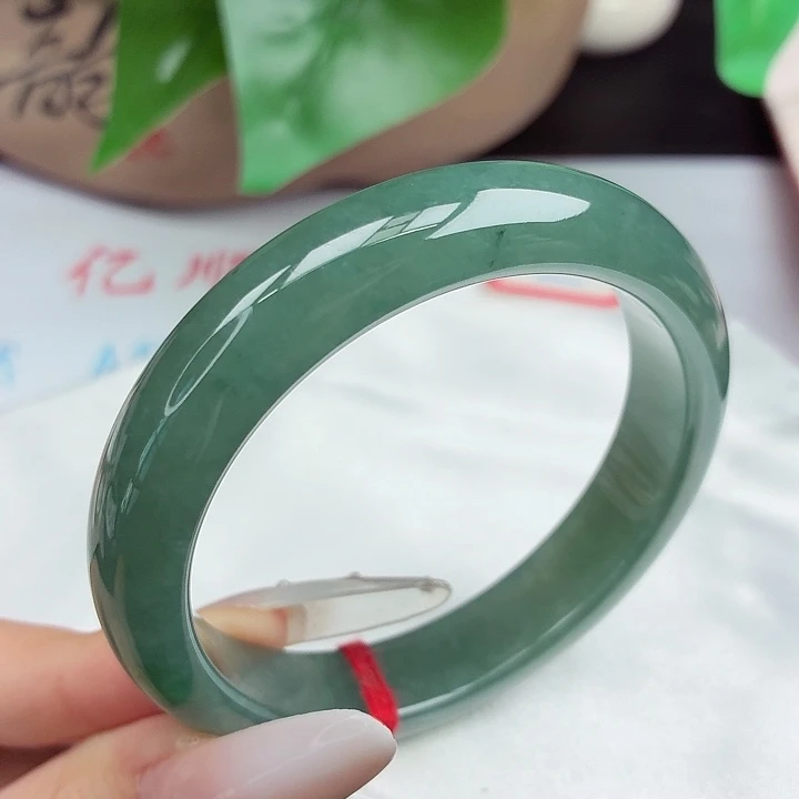 未镶嵌手镯翡翠55-56圈口