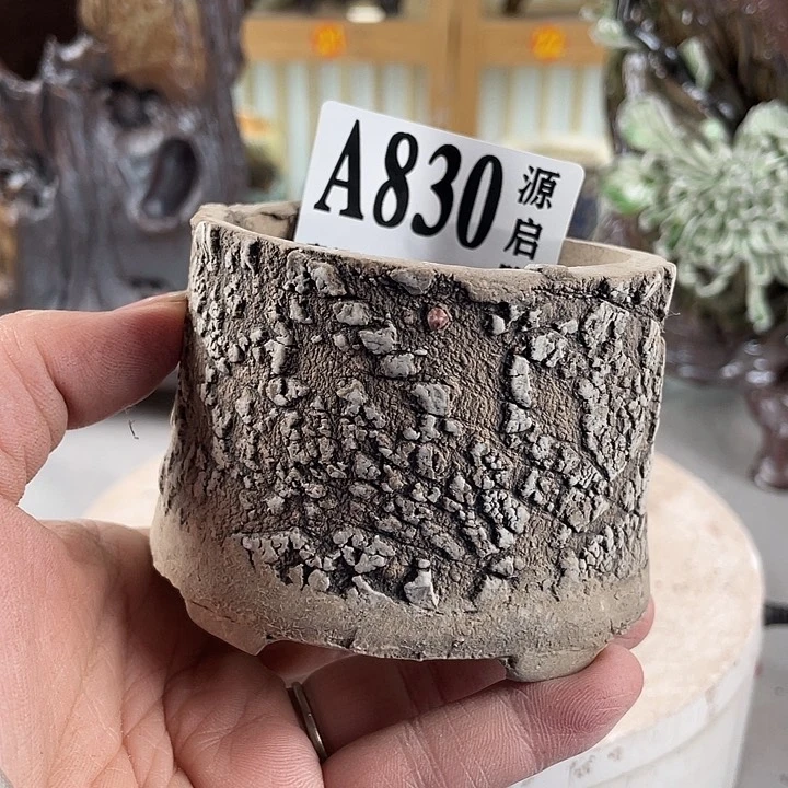 紫砂花盆景德镇陶瓷830