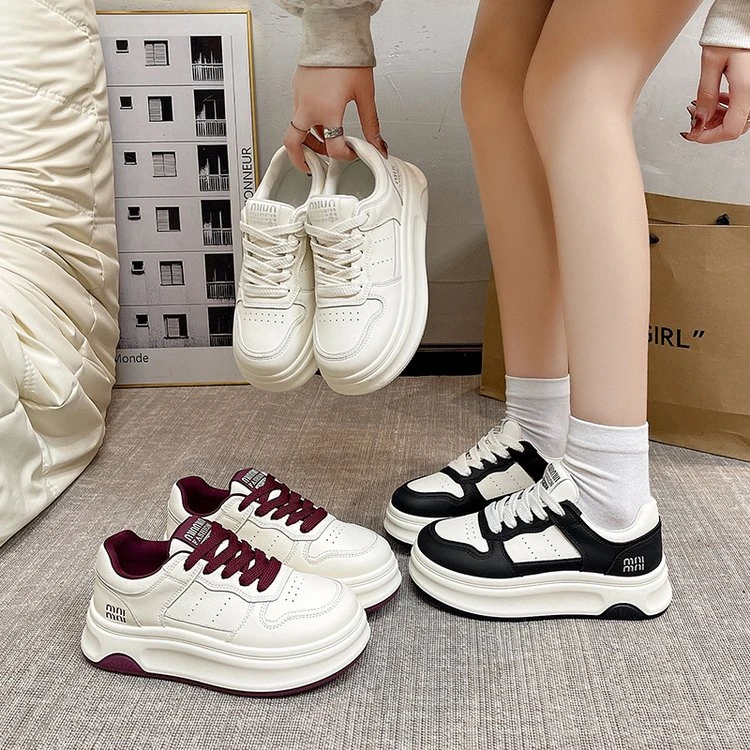 欧若风春季新款时尚高级感百搭厚底高帮休闲女鞋Q60218