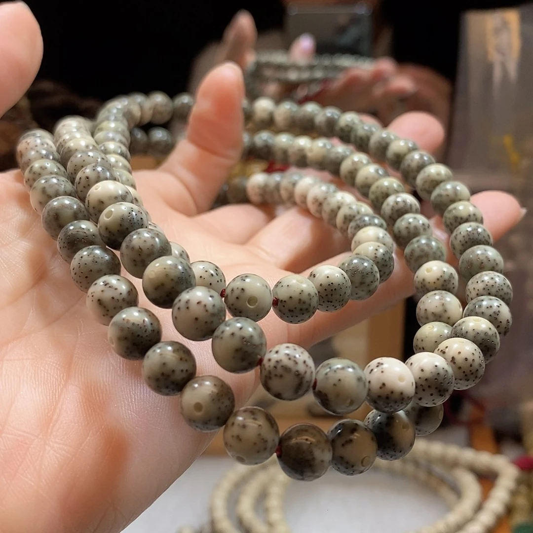 星月菩提手串富**油石玉8