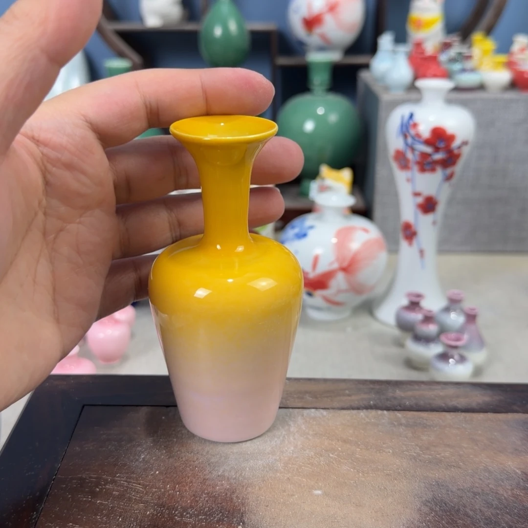 陶瓷手工小花器摆件