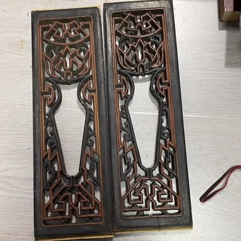 香榧木如*一对孤品木雕98