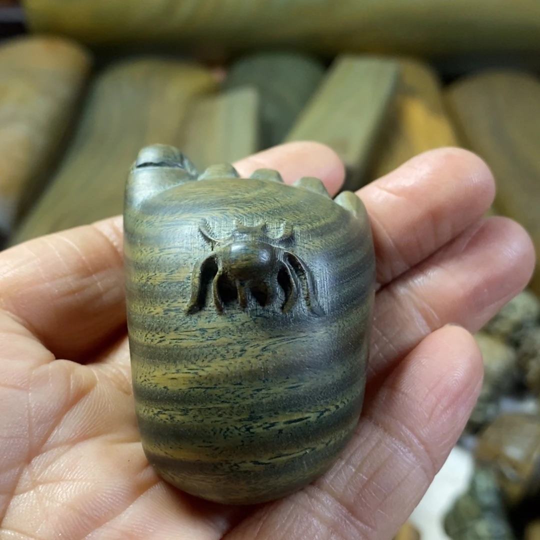 陶瓷绿檀木制工艺品23