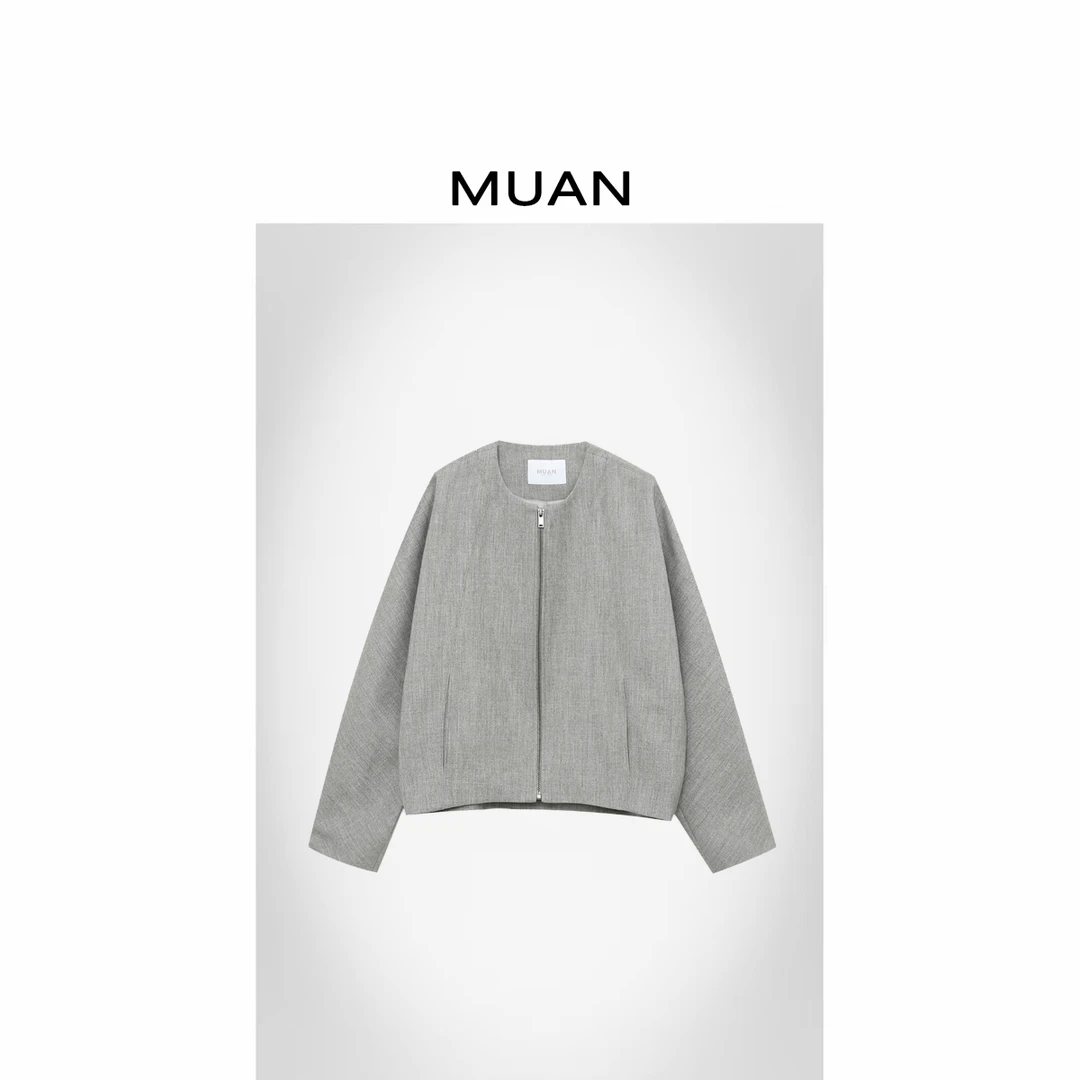 木岸MUAN：《哥迪小外套》定制百搭宽松高级棒球外套女CQ-YJ-23987