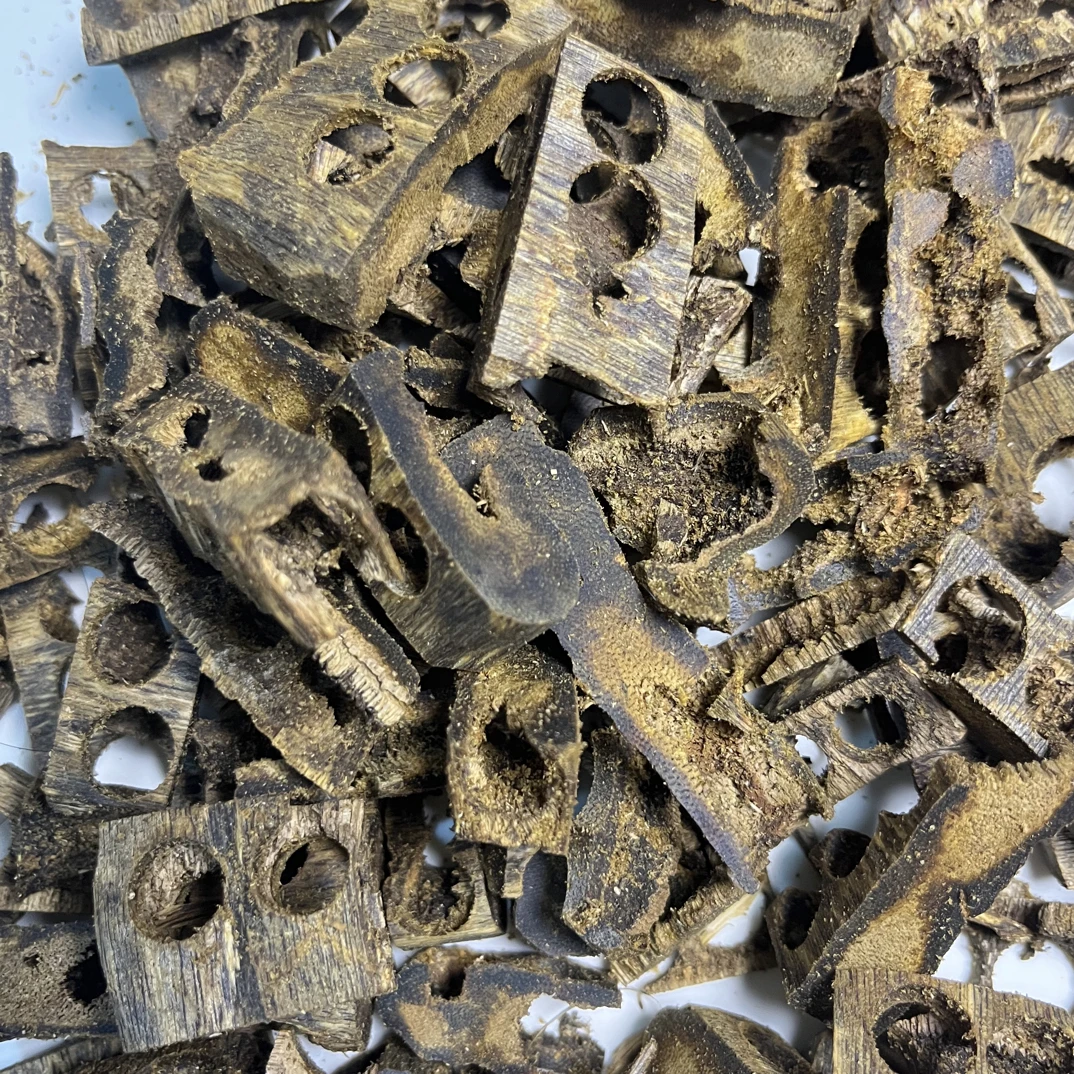 沉香99沉金沙叶奇楠碎料可碳熏上炉用作熏香原材料50克